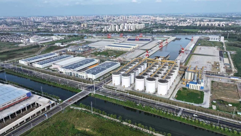 航拍黄码港产业园。蒋童摄